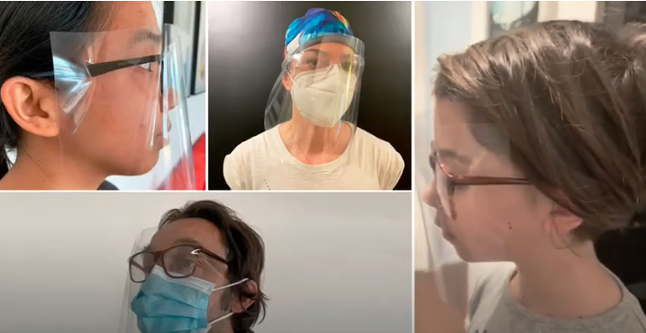 idee innovative pandemia cute visor